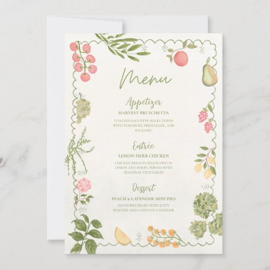 Vorlage für das Menü "Market Brautparty" neu start (Vorderseite)