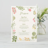 Vorlage für das Menü "Market Brautparty" neu start (Stehend Vorderseite)