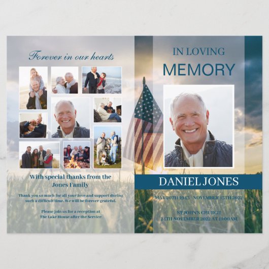 Vorlage für das Militärprogramm (Vorderseite)