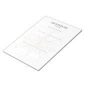 Vorlage für das monatliche Dankeschön Notizblock (angewinkelt)