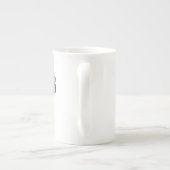 Vorlage für das Monogramm der Tasse Weißer Knochen (Rückseite)