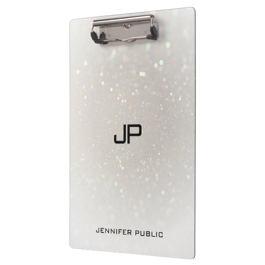 Vorlage für das Monogramm des personalisierten Gla Klemmbrett (Links)