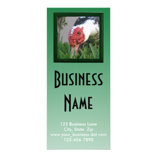 Vorlage für das Nah-up-Foto des Encks Werbekarte (Vorne)