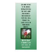 Vorlage für das Nah-up-Foto des Encks Werbekarte (Hinten)