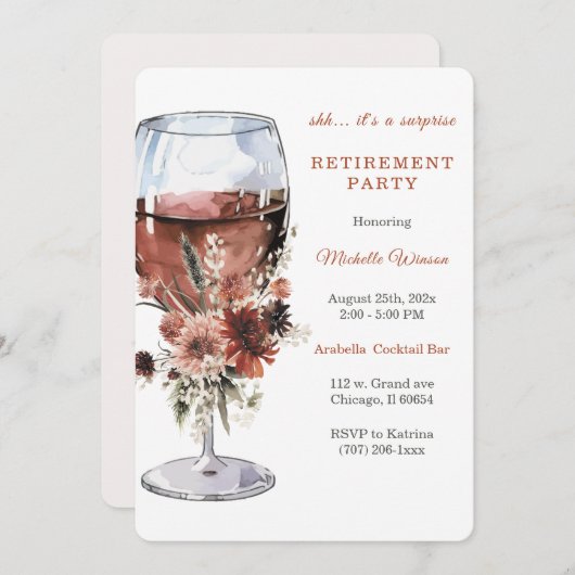 Vorlage für das Party für personalisierte Altersvo (Vorne/Hinten)