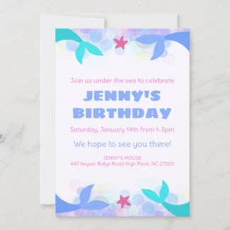 Vorlage für das Party im Meer für die Einladung vo