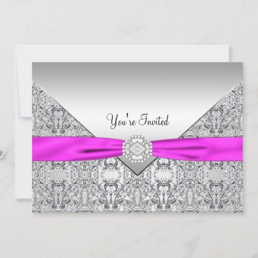 Vorlage für das Party in Rosa Jeder Anlass (Vorderseite)