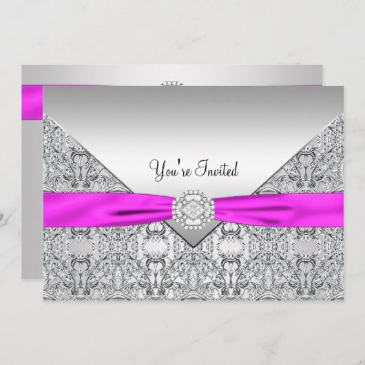 Vorlage für das Party in Rosa Jeder Anlass (Vorne/Hinten)