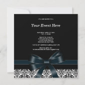 Vorlage für das Party "Schwarze Krawatte" für schw (Rückseite)