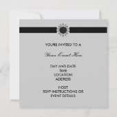 Vorlage für das Party "Schwarzer Damast" des jedes (Rückseite)