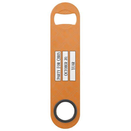 Vorlage für das Party "Serielles Großformat" Speed Flaschenöffner (Vorderseite)