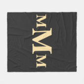 Vorlage für das personalisierte Buchstaben "M" Mon Fleecedecke (Vorderseite (Horizontal))