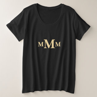 Vorlage für das personalisierte Buchstaben "M" Mon Große Größe T-Shirt