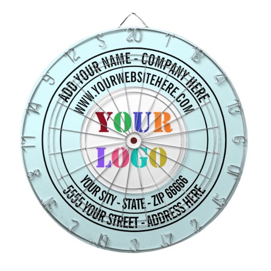 Vorlage für das personalisierte Firmenlogo Dartscheibe (vorne)