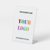 Vorlage für das persönliche Logo für Unternehmen Sockelschild (Vorderseite)