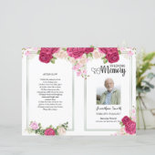 Vorlage für das Pink Floral Funerary Program (Stehend Vorderseite)