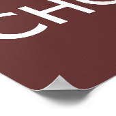 Vorlage für das Plakat "Ruhe und essen" behalten (Ecke)