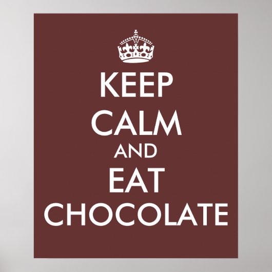 Vorlage für das Plakat "Ruhe und essen" behalten (Vorne)