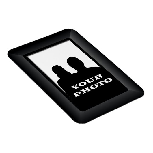 Vorlage für das Premium-Foto in Schwarz-Rahmen Magnet (Rechte Seite)