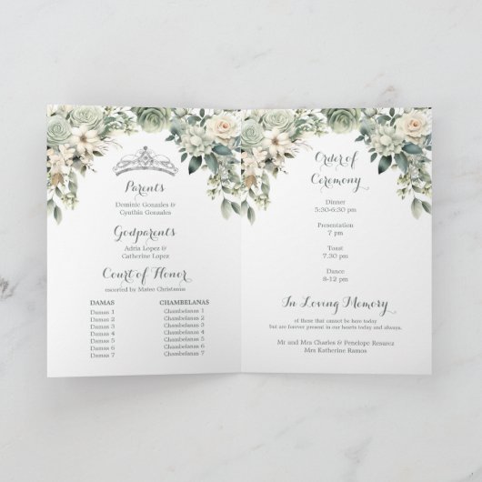 Vorlage für das Programm "Sage Green Princess Quin (Innenseite)