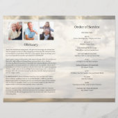 Vorlage für das Programm zur Beerdigung der Bergsp (Rückseite)