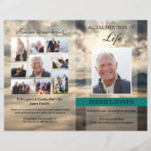 Vorlage für das Programm zur Beerdigung der Bergsp (Vorderseite)