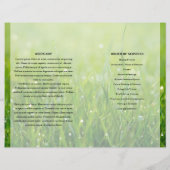 Vorlage für das Programm zur Beerdigung grüner Nat (Rückseite)