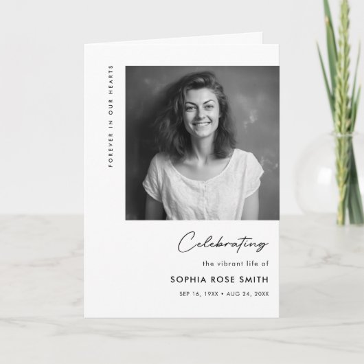 Vorlage für das Programm zur Beerdigung von Leben (Vorderseite)