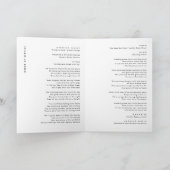 Vorlage für das Programm zur Beerdigung von Leben (Innenseite)