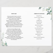 Vorlage für das Programm zur Beerdigung von Neugeb (Rückseite)