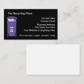 Vorlage für das Recycling von Visitenkarten Visitenkarte (Vorne/Hinten)