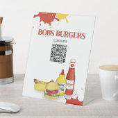 Vorlage für das Restaurant-Menü QR Sockelschild (In SItu)