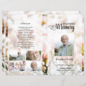 Vorlage für das Rosa Blumenbeerdigung (Vorne/Hinten)