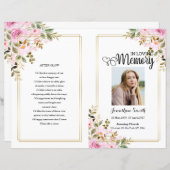 Vorlage für das Rosa Blumenbeerdigung (Vorne/Hinten)