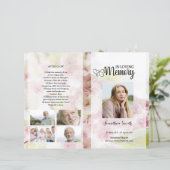 Vorlage für das Rosa Blumenbeerdigung (Stehend Vorderseite)