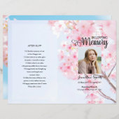 Vorlage für das Rosa Blumenbeerdigung (Vorne/Hinten)