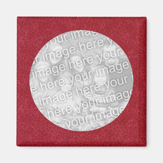 Vorlage für das rote Foto Magnet (Vorne)