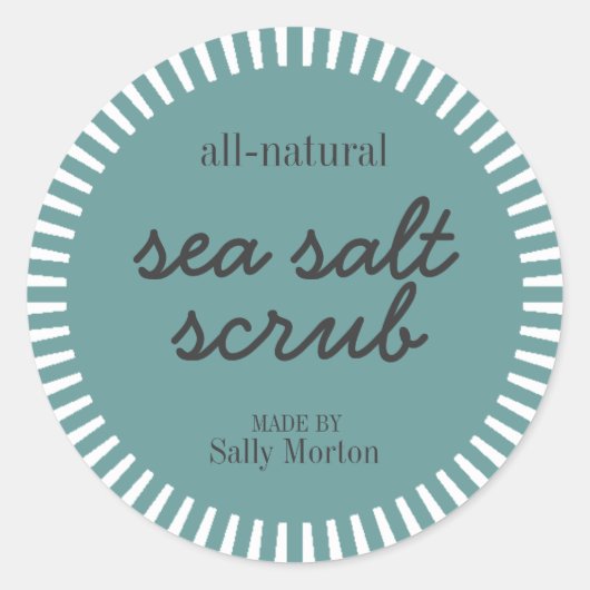 Vorlage für das Rundschreiben für Meersalz Runder Aufkleber (Vorderseite)