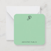 Vorlage für das Schreiben von Monogramm-Eleganfarb (Rückseite)