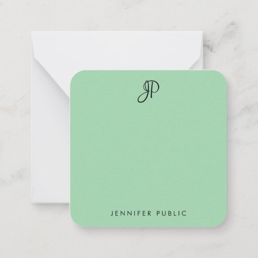 Vorlage für das Schreiben von Monogramm-Eleganfarb (Rückseite)