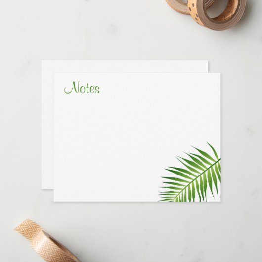 Vorlage für das Schreiben von Skriptpalmen-Blätter (Vorderseite/Rückseite Beispiel)