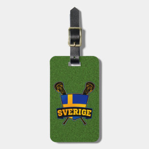 Vorlage für das schwedische Lacrosse Luggage Tag Gepäckanhänger