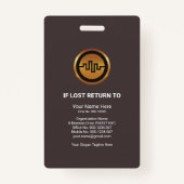 Vorlage für das Sicherheitsfoto "Chic Red Directio Ausweis (Rückseite)