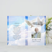 Vorlage für das Sky and Dove Funerary Program (Stehend Vorderseite)