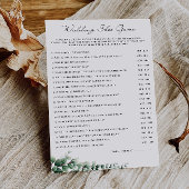 Vorlage für das Spiel "Grüne Hochzeit",