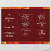 Vorlage für das Tri-Fold-Programm "Autumn Scent Bu (Vorderseite)