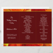 Vorlage für das Tri-Fold-Programm "Autumn Scent Bu (Vorne/Hinten)