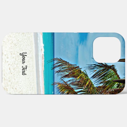 Vorlage für das tropische Paradies, personalisiere Case-Mate iPhone Hülle (Rückseite (Horizontal))