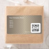 Vorlage für das Versandschild Allgemeiner brauner  (Insitu)