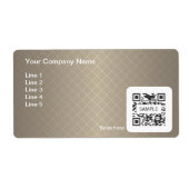 Vorlage für das Versandschild Allgemeiner brauner  (Vorne)